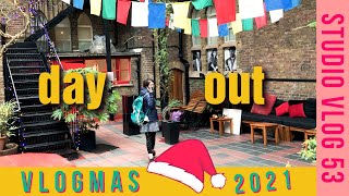 day out & library VLOGMAS 🎄 STUDIO VLOG 53