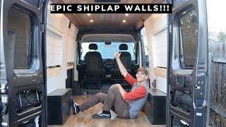 VAN BUILD | SHIPLAP WALLS