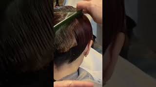 How to create an asymmetric shape #shorts28 #haircut #hairtutorial