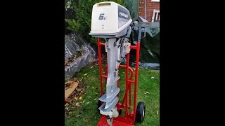 Evinrude 6hp 2-stroke outboard running