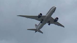 Royal Jordanian Boeing 787-8 Dreamliner flying over Kew Gardens