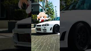 Dance  Girl 🎵 Nissan GTR White 🤍 @SupercarBlondie #subscribe @CoComelon #car