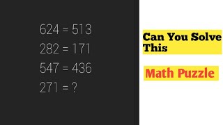 Math Puzzle | Learn How To Solve This Puzzle | Part -  32