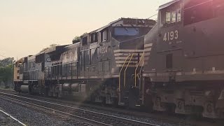 6 NS trains in macungie pa with meet, 1800, and bnsf and more 7/28/29/24