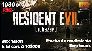 Resident evil 7 Asus Tuf F15 GTX 1650 Ti + i5-10300H