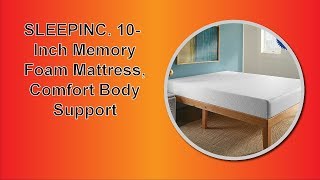 Best SLEEPINC  10 Inch Memory Foam Mattress Comfort Body Support |Best Adjustable Bed Frame in 2021