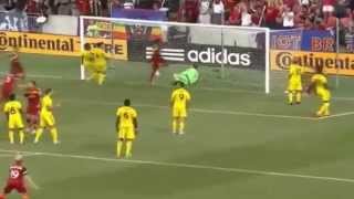 Real Salt Lake Crazy Free kick routine draws oohs  one two three four