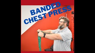 HOME CHEST WORKOUT - NO WEIGHTS: Standing Banded Chest Press