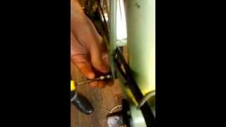 Brompton hinge bolt removal