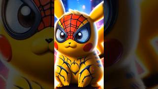 Ai creation||Pikachu-Spiderman and Pikachu-Venom hybrid #aicreations #spiderman #venom #pikachu #fyp