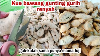 RESEP KUE BAWANG GUNTING RENYAH TAKARAN SENDOK, UNTUK IDE JUALAN