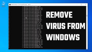 Remove VIRUS from Windows PC without installing any antiVirus CMD