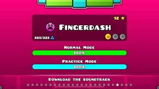 Geometry Dash - Fingerdash! (FULL GAMEPLAY + ICON SHOWCASE) (Only 1 coin)