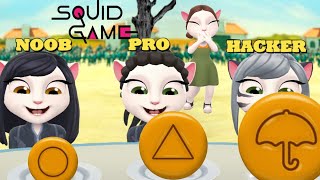 My Talking Angela 😍 Squid Game NOOB PRO HACKER 🤣