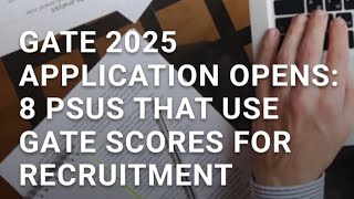 GATE 2025 📢 PSUS  recruitment based on GATE #gate