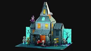 PicassoTiles PicassoToys Halloween Haunted House Magnetic Tiles Building Blocks Action Figures Toys