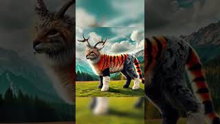 The origin of new species by AI #animal fusion #hybrids #shorts #youtubeshorts