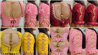 Very popular back neck blouse design | blouse design / sleeves design @indianfashiondkk