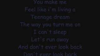 Katy Perry - Teenage Dream with lyrics