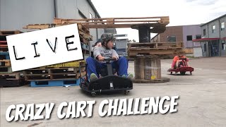 Sunday Crazy Cart fun in the Carpark. Crazy cart XL.Modified Crazy Cart 2017