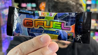 G FUEL Tetris J-Tetrimino (Raspberry) Review And Taste Test!