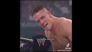 Is not over until till  John cena Win