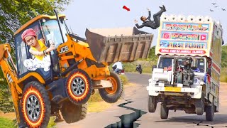 Chhotu Dada Ki JCB || छोटू दादा की जेसीबी || EDM Trance Compitison Song !! Dj Vs JCB Stunt