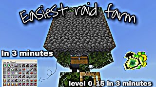 Minecraft : easiest raid farm simple