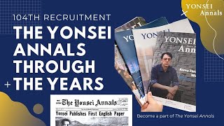 [104th recruitment] The Yonsei Annals Through The Years