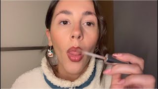 ASMR- Spit painted cranial nerve exam🔦👀🎨