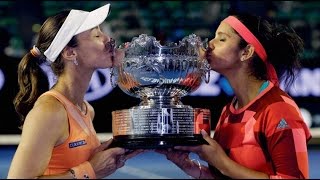 Sania Mirza Martina Hingis lift third consecutive Grand Slam