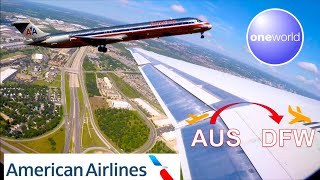 ✈︎ American Airlines ✈︎ You Will Never See That Again! - MD82 Austin Departure