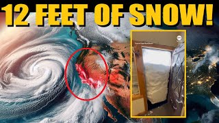 Northern California BLIZZARD! 12 Feet Of SNOW & 190MPH WINDS!