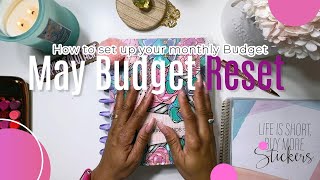 MAY BUDGET RESET SETUP 2024 | how to set up a monthly budget | planner