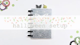 Halloween Planner Setup | Mini Happy Planner Flip Through