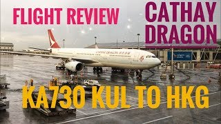 Airborne with Alan. Flight Review - Cathay Dragon KA730 KUL-HKG