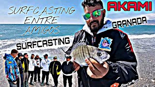 SURFCASTING EN BALERMA CON COMPAÑEROS YOUTUBERS, BUSCANDO LA DORADA