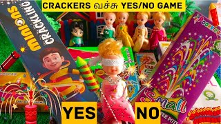 Diwali crackers💥வச்சு yes/no விளையாட்டா😆😎Barbie diwali crackers|Barbie in tamil|Barbie videos tamil