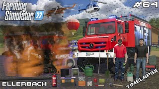 DISASTER - @kedex's NEW HOLLAND T6 CAUGHT ON FIRE | Ellerbach | Farming Simulator 22 | Episode 64