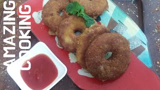 Cheesy Chicken Donuts Recipe |amazing cooking|donuts |aloodoughnuts|potato donuts recipe in in Urdu