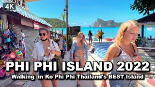 【🇹🇭 4K】Walking in Ko Phi Phi Thailand's BEST Island | January 2022