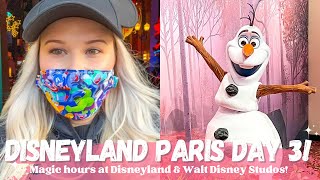 Disneyland Paris Vlog - Day 3 Magic Hours at the Disneyland Park & Day in the Studios!