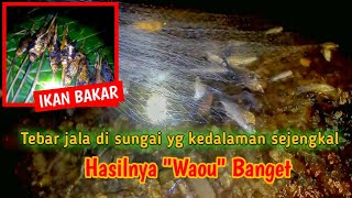 Menjala ikan di kedalaman satu jengakal hasilnya melimpah