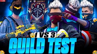 HARDEST GUILD TEST FF | FREE FIRE LIVE CUSTOM ROOM GIVEAWAY | FF LIVE TEAM CODE GIVEAWAY | FF LIVE