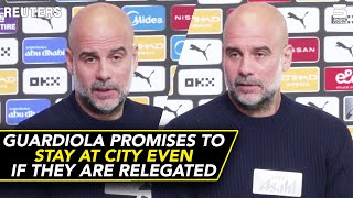 Guardiola Promises to Stay at City Even if They are Relegated | Reuters | Sports Central