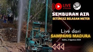 Live !! Kondisi Lokasi Terkini Semburan Air Yang Gegerkan Warga Sampang, Sabtu 3 Agustus 2024