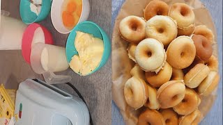 How to make Mini Donuts ( using Maker) Very soft and tasty 😋