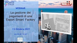 La gestione dei pagamenti di una Export Smart Factory