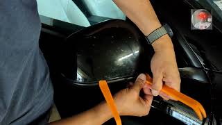 Removing Tesla Side Mirror Cover! See these plastic trim tools in action!