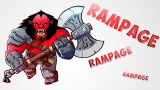 DOTA 2 RAMPAGE AXE | Дота 2 рампага на Аксе